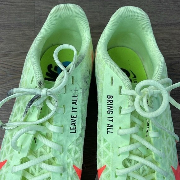 Nike Zoom Waffle Rival XC 5 Track Spikes Barely Green CZ1795-701 Men's Sz 10 - Picture 7 of 10